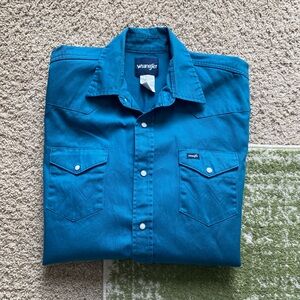 Wrangler Vintage Blue Pearl Snap